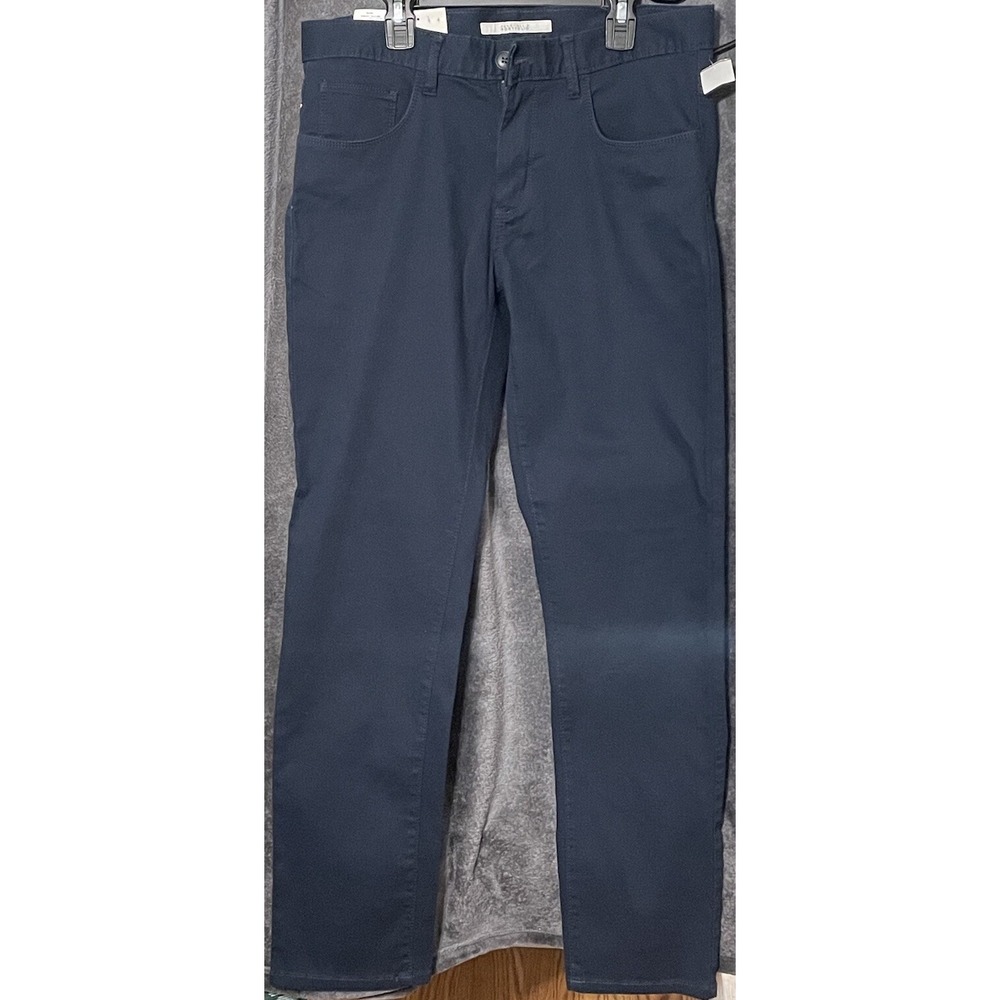Perry Ellis Pants Portfolio Men's Corduroy Black Slim Fit Pants size 30x30 NWT